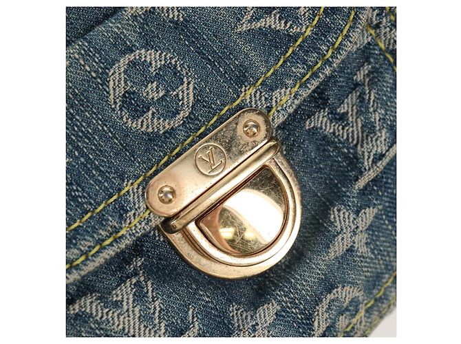 LOUIS VUITTON Monogram Denim Buggy GM Shoulder Bag Blue M95048 LV - vista 20