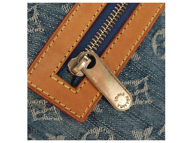 LOUIS VUITTON Monogram Denim Buggy GM Shoulder Bag Blue M95048 LV - vista 22