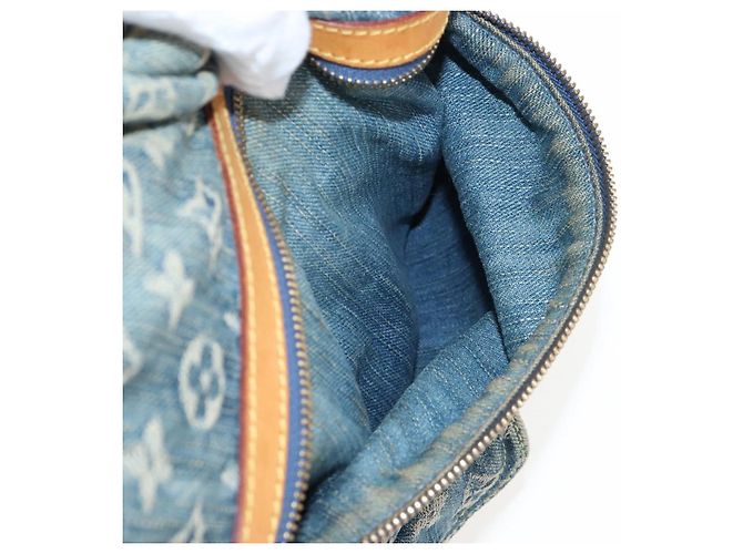LOUIS VUITTON Monogram Denim Buggy GM Shoulder Bag Blue M95048 LV - vista 23