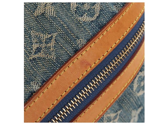 LOUIS VUITTON Monogram Denim Buggy GM Shoulder Bag Blue M95048 LV - vista 24