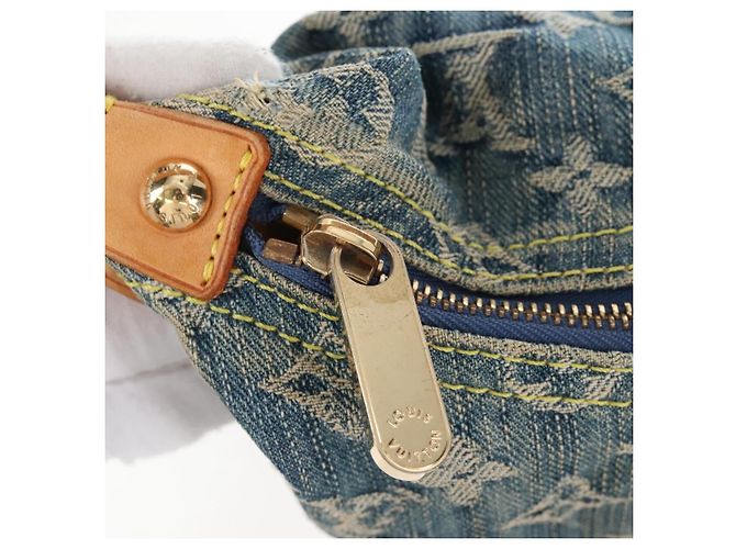 LOUIS VUITTON Monogram Denim Buggy GM Shoulder Bag Blue M95048 LV - vista 25