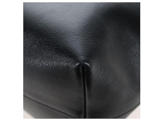 PRADA Hand Bag Leather 2way Black Gold - vista 19