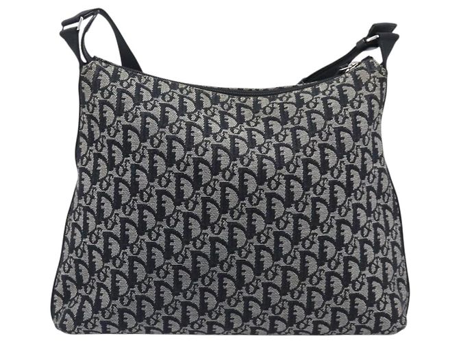 Christian Dior Trotter Canvas Shoulder Bag Gray Silver - vista 2