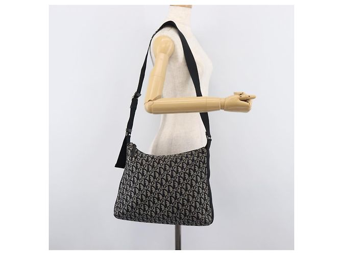 Christian Dior Trotter Canvas Shoulder Bag Gray Silver - vista 26