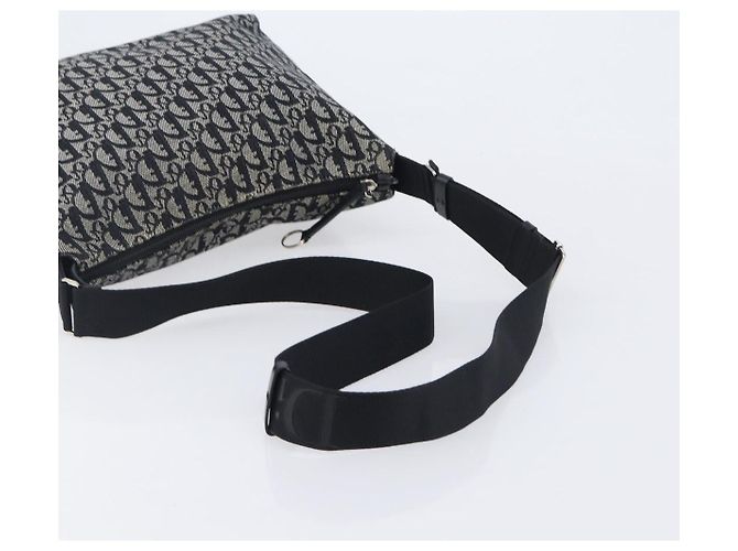 Christian Dior Trotter Canvas Shoulder Bag Gray Silver - vista 7