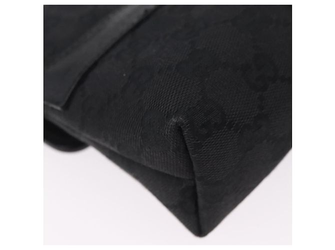 GUCCI GG Canvas Waist Bag Black Silver 131236 - vista 17