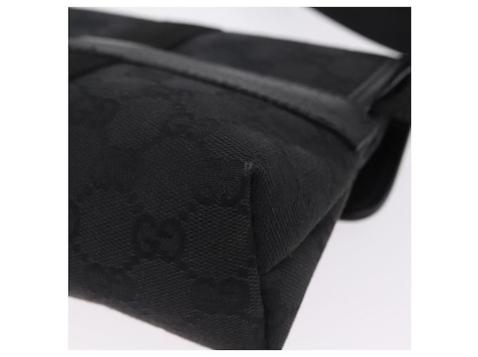 GUCCI GG Canvas Waist Bag Black Silver 131236 - vista 18