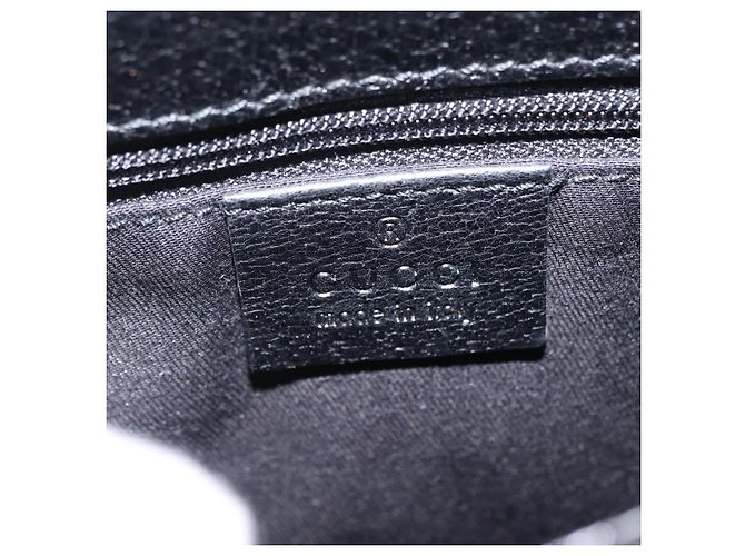 GUCCI GG Canvas Waist Bag Black Silver 131236 - vista 20