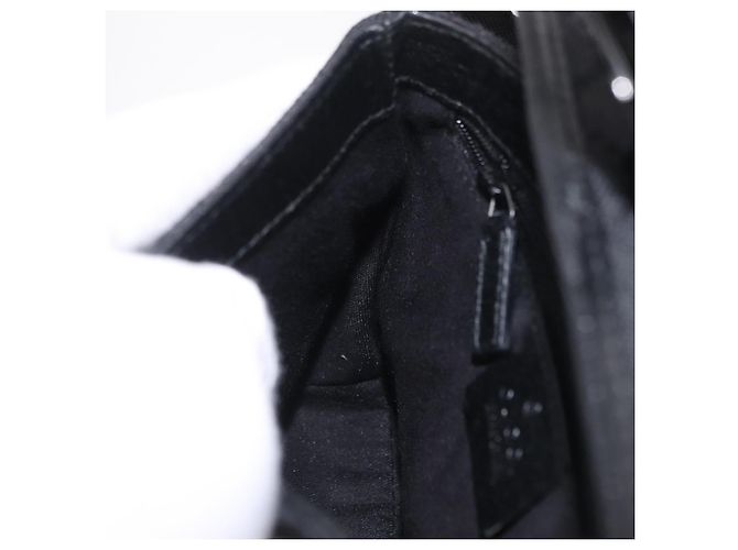 GUCCI GG Canvas Waist Bag Black Silver 131236 - vista 22