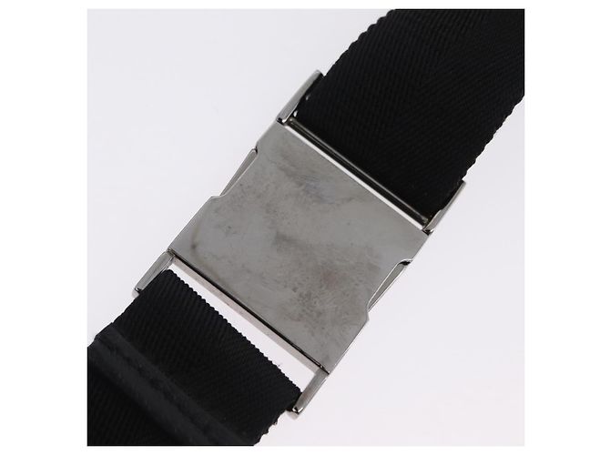 GUCCI GG Canvas Waist Bag Black Silver 131236 - vista 8