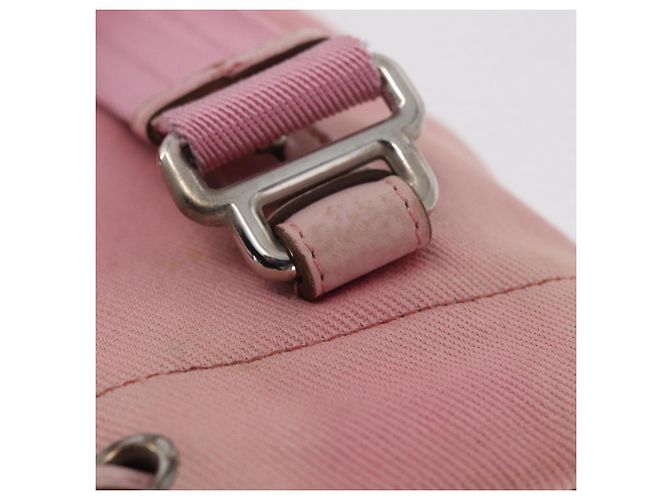 Autre Marque Saint Laurent Kahala Tote Bag Canvas Pink Silver - vista 10