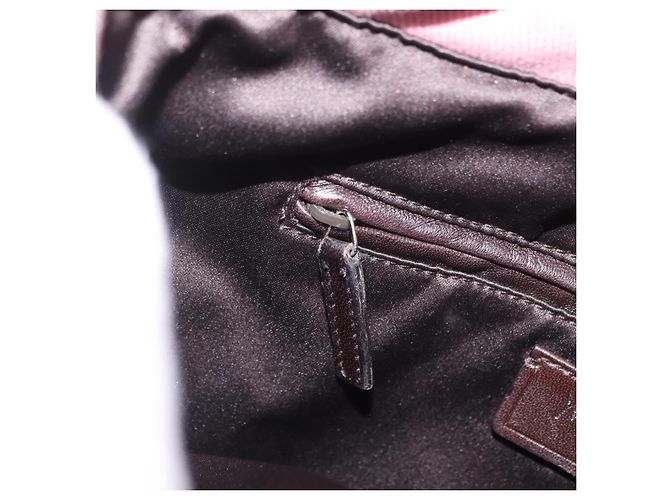 Autre Marque Saint Laurent Kahala Tote Bag Canvas Pink Silver - vista 25