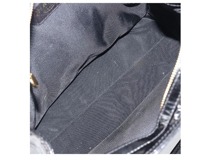 CHANEL COCO Mark Chain Shoulder Bag Patent Black Gold Tone CC - vista 10