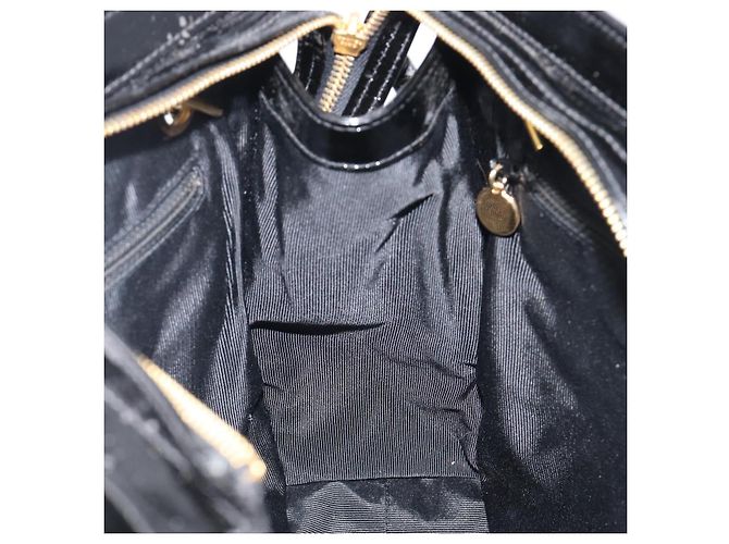 CHANEL COCO Mark Chain Shoulder Bag Patent Black Gold Tone CC - vista 25