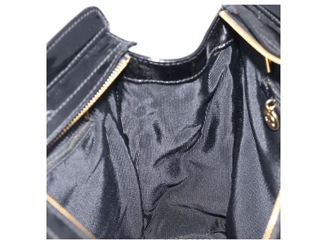 CHANEL COCO Mark Chain Shoulder Bag Patent Black Gold Tone CC - vista 26