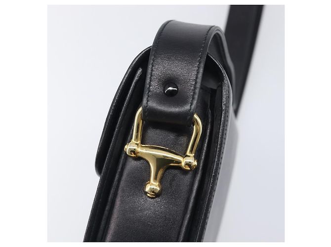 Céline CELINE Shoulder Bag Leather Black Gold Tone - vista 10