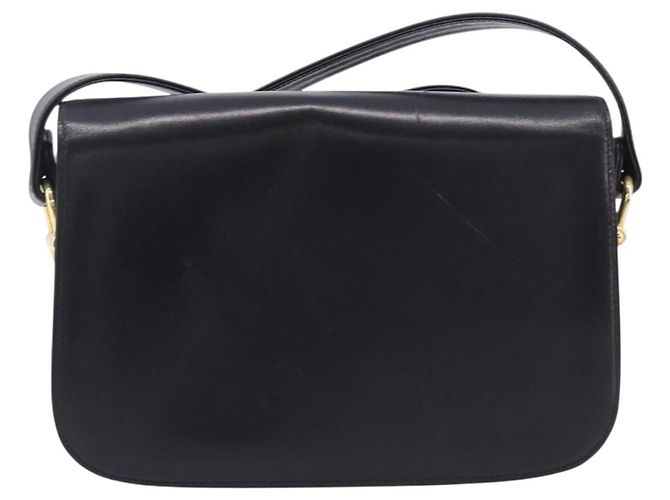 Céline CELINE Shoulder Bag Leather Black Gold Tone - vista 2