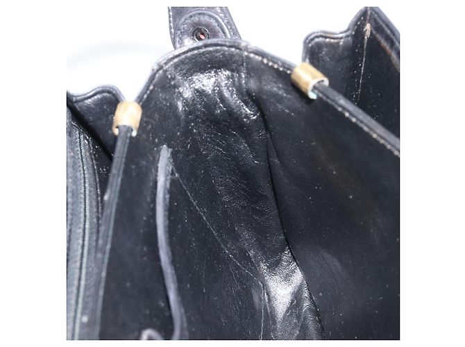 Céline CELINE Shoulder Bag Leather Black Gold Tone - vista 20