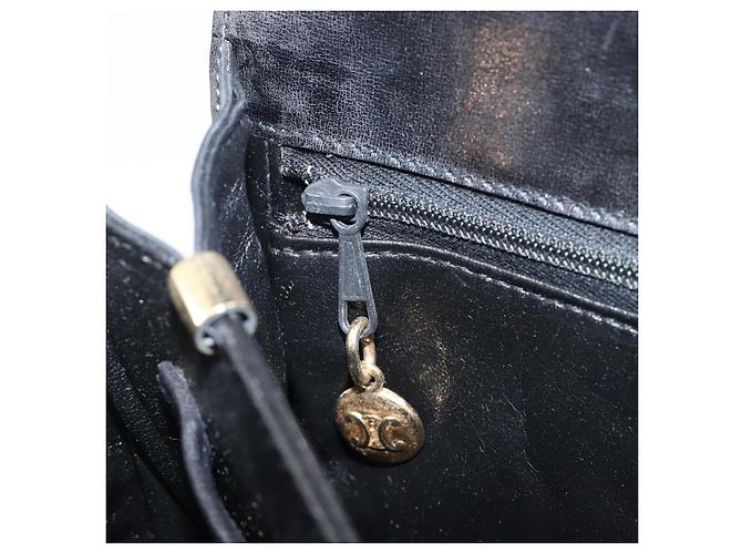 Céline CELINE Shoulder Bag Leather Black Gold Tone - vista 24