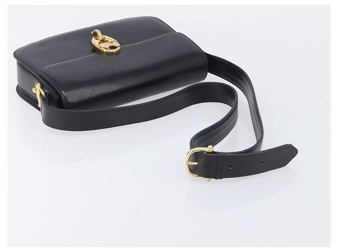 Céline CELINE Shoulder Bag Leather Black Gold Tone - vista 7