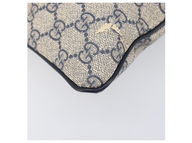 GUCCI GG Supreme Shoulder Bag PVC Navy Silver 295257 - vista 17