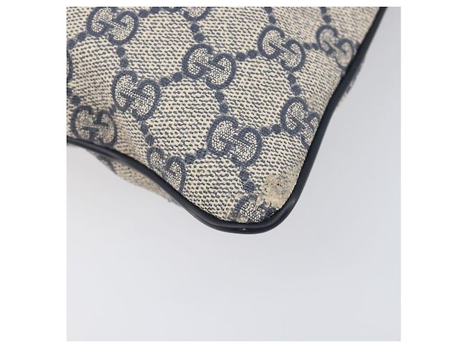GUCCI GG Supreme Shoulder Bag PVC Navy Silver 295257 - vista 18