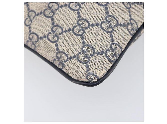 GUCCI GG Supreme Shoulder Bag PVC Navy Silver 295257 - vista 19