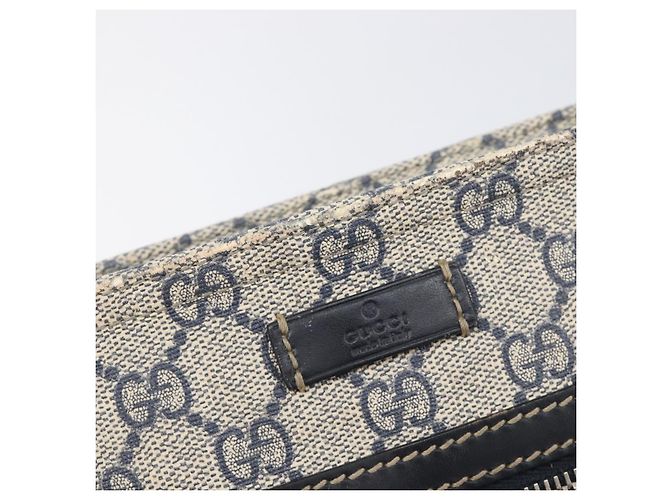 GUCCI GG Supreme Shoulder Bag PVC Navy Silver 295257 - vista 20