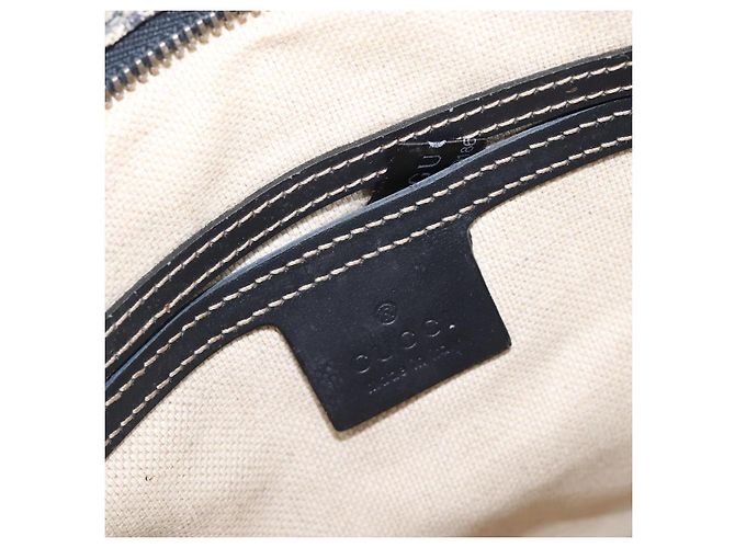 GUCCI GG Supreme Shoulder Bag PVC Navy Silver 295257 - vista 22