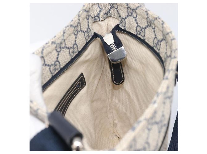 GUCCI GG Supreme Shoulder Bag PVC Navy Silver 295257 - vista 23
