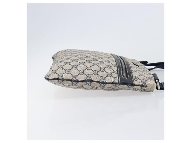 GUCCI GG Supreme Shoulder Bag PVC Navy Silver 295257 - vista 4
