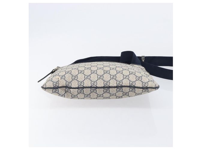 GUCCI GG Supreme Shoulder Bag PVC Navy Silver 295257 - vista 6