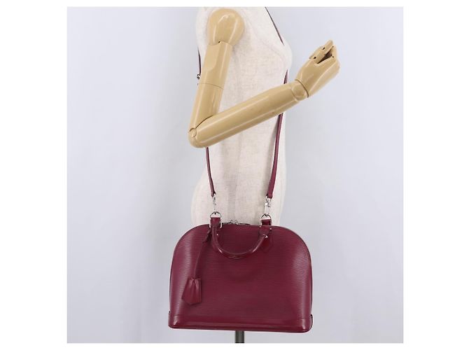 LOUIS VUITTON Epi Alma PM Hand Bag Fuchsia M40490 LV - vista 32