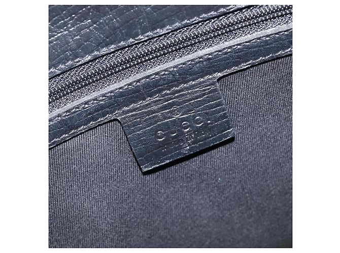 GUCCI GG Canvas Bamboo Hand Bag Black 112526 - vista 18
