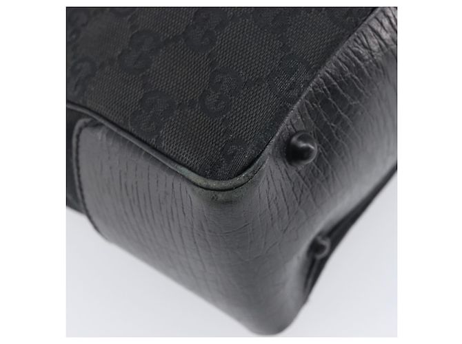 GUCCI GG Canvas Bamboo Hand Bag Black 112526 - vista 9