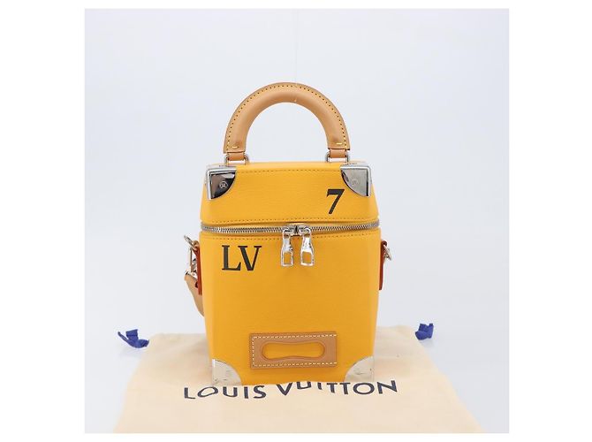 LOUIS VUITTON Vertical Box Trunk Shoulder Bag Saffron M59666 - vista 12