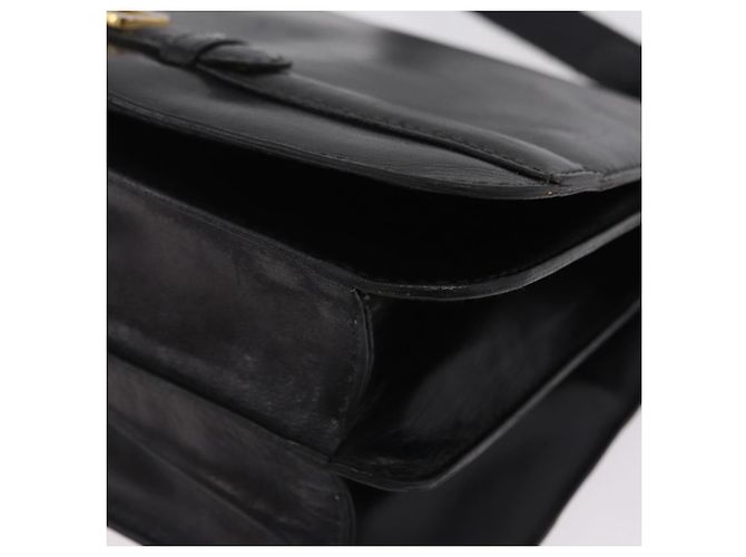Céline CELINE Hand Bag Leather Black Gold Tone - vista 20