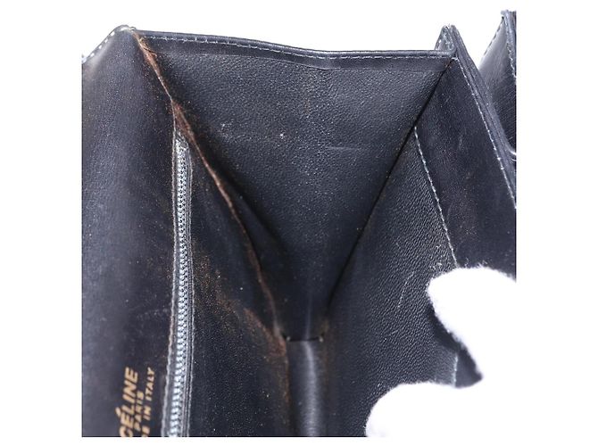 Céline CELINE Hand Bag Leather Black Gold Tone - vista 32