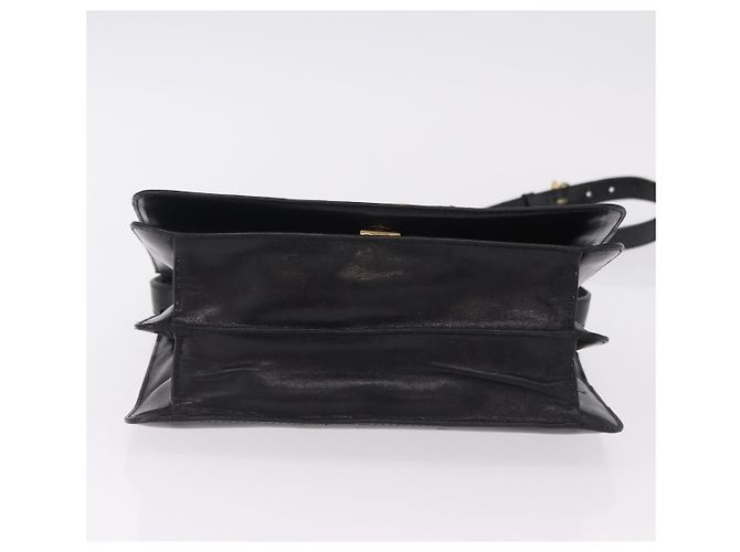 Céline CELINE Hand Bag Leather Black Gold Tone - vista 7