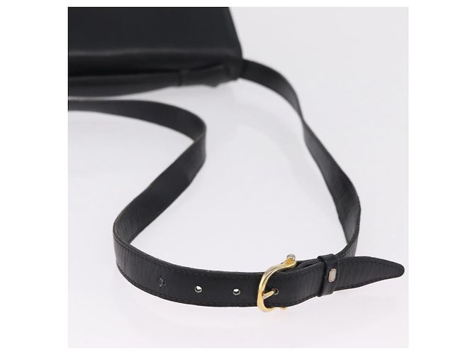 Céline CELINE Hand Bag Leather Black Gold Tone - vista 9