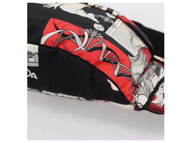 PRADA Waist Bag Nylon Black Silver - vista 14