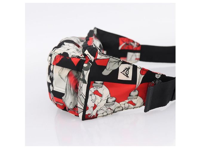PRADA Waist Bag Nylon Black Silver - vista 4