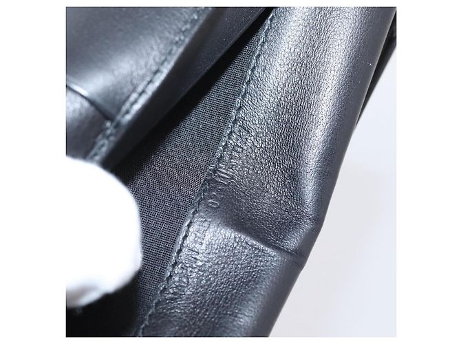 Christian Dior Long Wallet Leather Black Silver - vista 12
