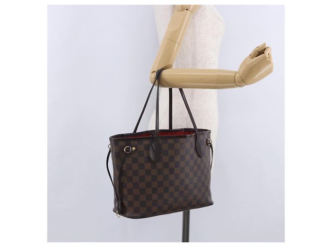 LOUIS VUITTON Damier Ebene Neverfull PM Tote Bag N51109 LV - vista 25