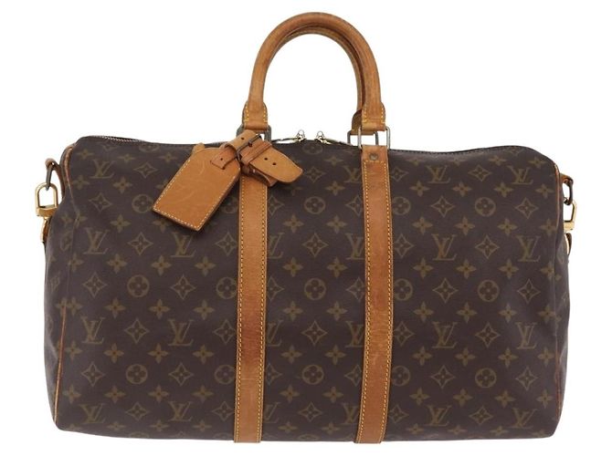 LOUIS VUITTON Monogram Keepall Bandouliere 45 Boston Bag M41418 LV - vista 2