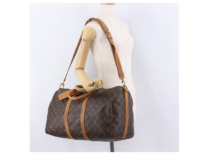 LOUIS VUITTON Monogram Keepall Bandouliere 45 Boston Bag M41418 LV - vista 31