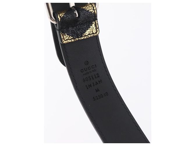 GUCCI Waist Bag Leather Gold Silver 605112 - vista 10