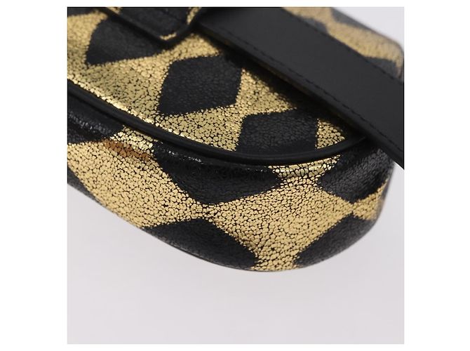GUCCI Waist Bag Leather Gold Silver 605112 - vista 15