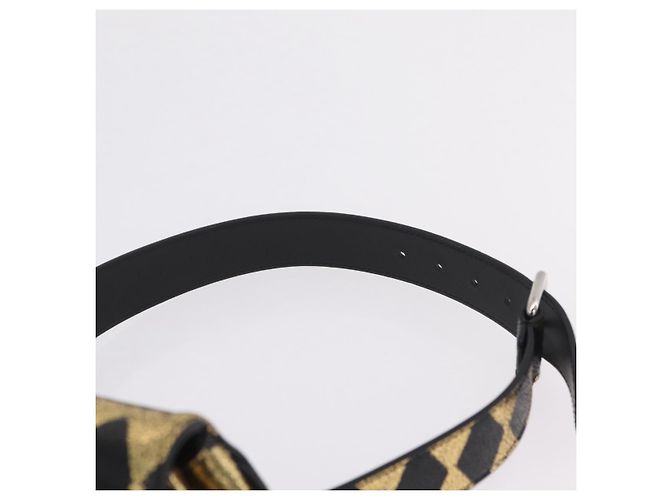GUCCI Waist Bag Leather Gold Silver 605112 - vista 8
