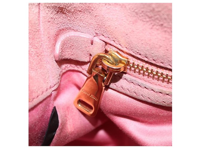 Miu Miu Hand Bag Leather 2way Gray Gold - vista 32